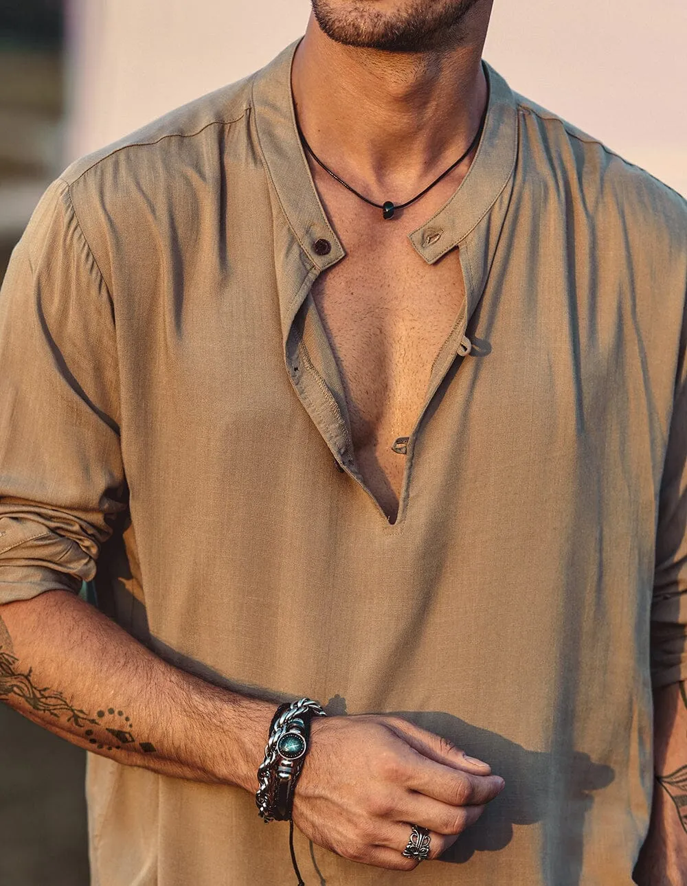 Casual Beach Hippie Shirts (US Only) sold by Coofandy product image thumbnail 3