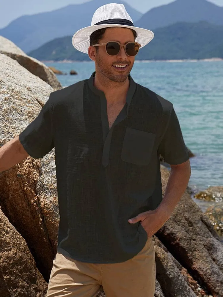 Short Sleeve Casual Beach Shirts (US Only) sold by Coofandy product image thumbnail 2