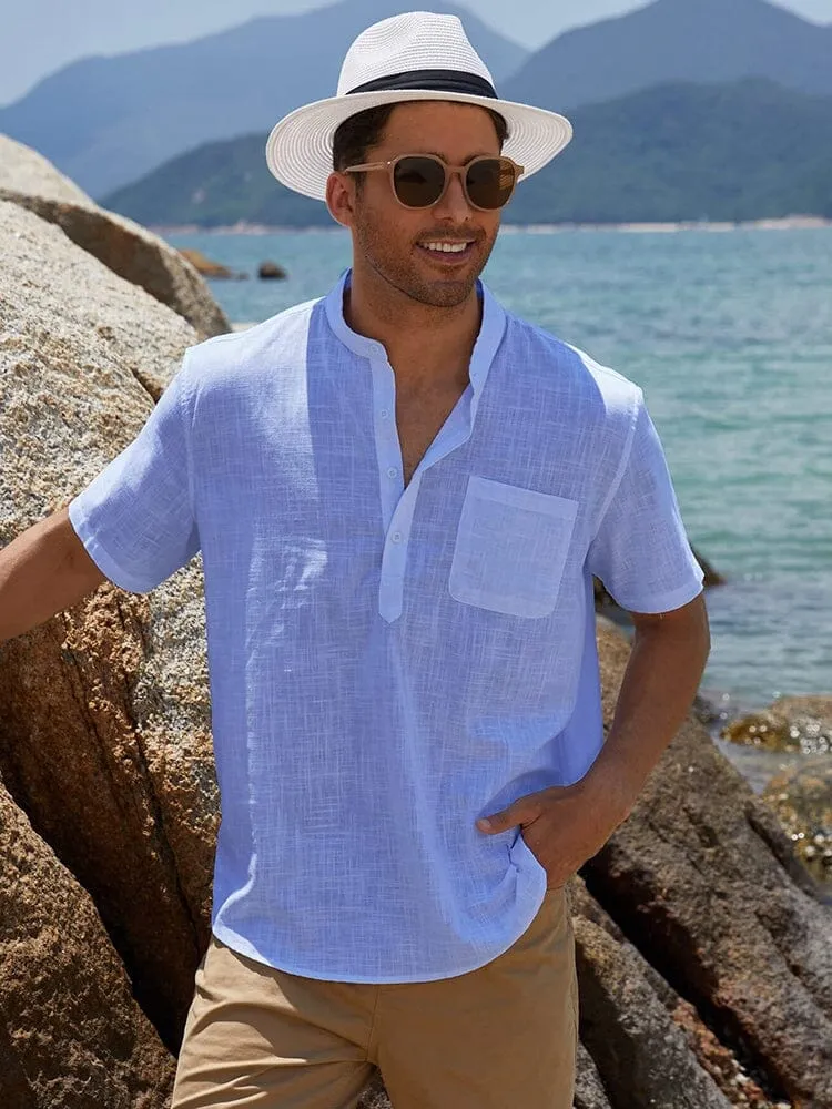 Short Sleeve Casual Beach Shirts (US Only) sold by Coofandy product image thumbnail 4