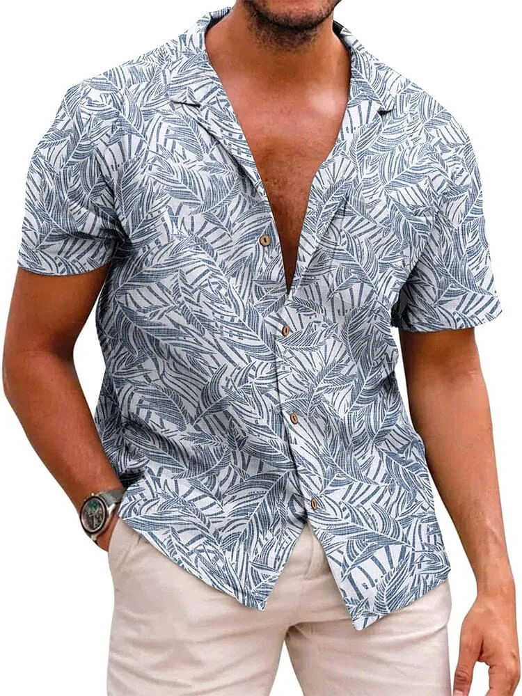 Hawaiian Floral Beach Shirts (US Only) sold by Coofandy product image thumbnail 3