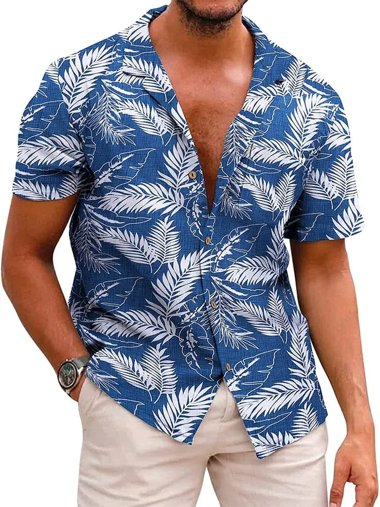Hawaiian Floral Beach Shirts (US Only) sold by Coofandy product image thumbnail 2