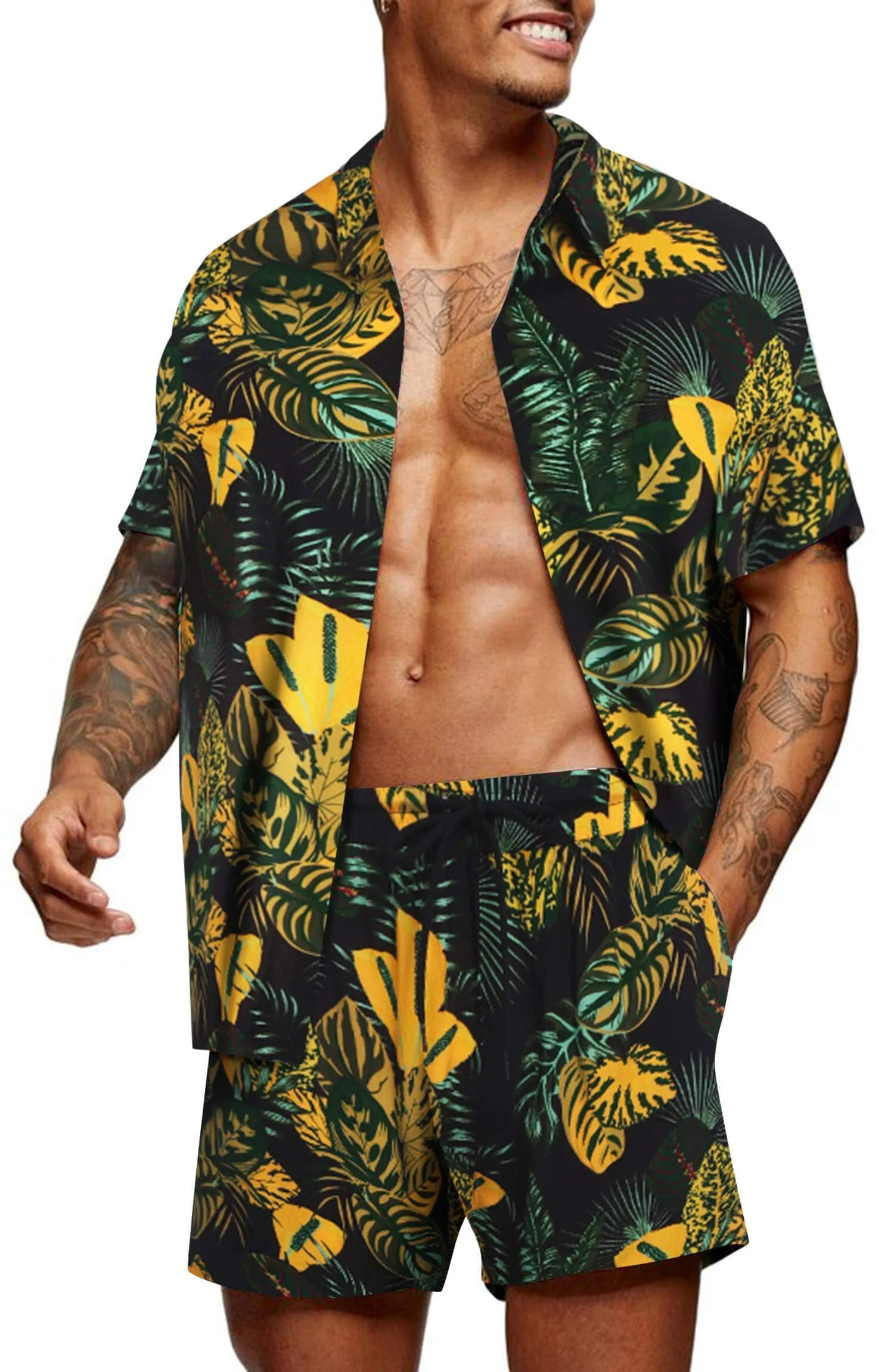 Floral Hawaiian Sets (US Only) sold by Coofandy