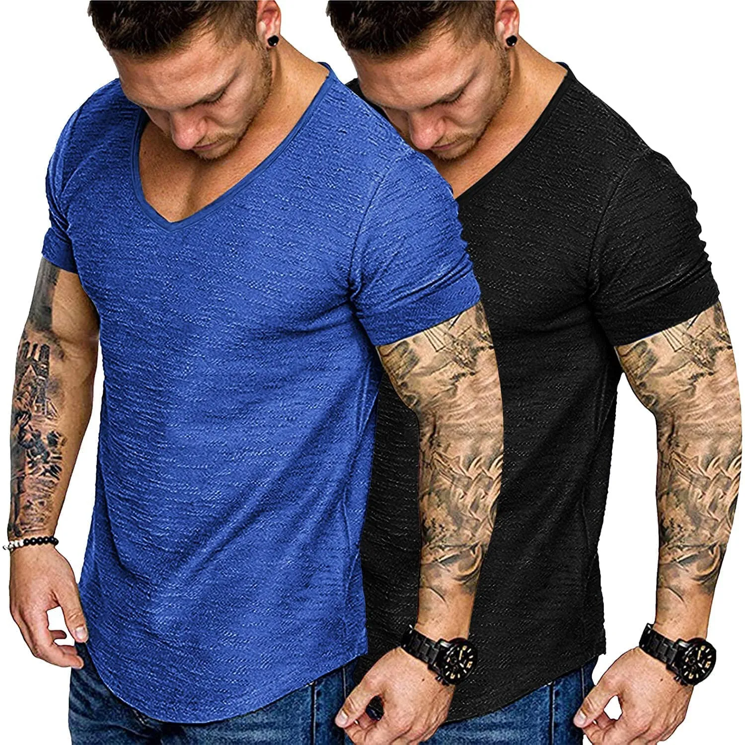 2 Pack Muscle T Shirt (US Only) sold by Coofandy product image thumbnail 4