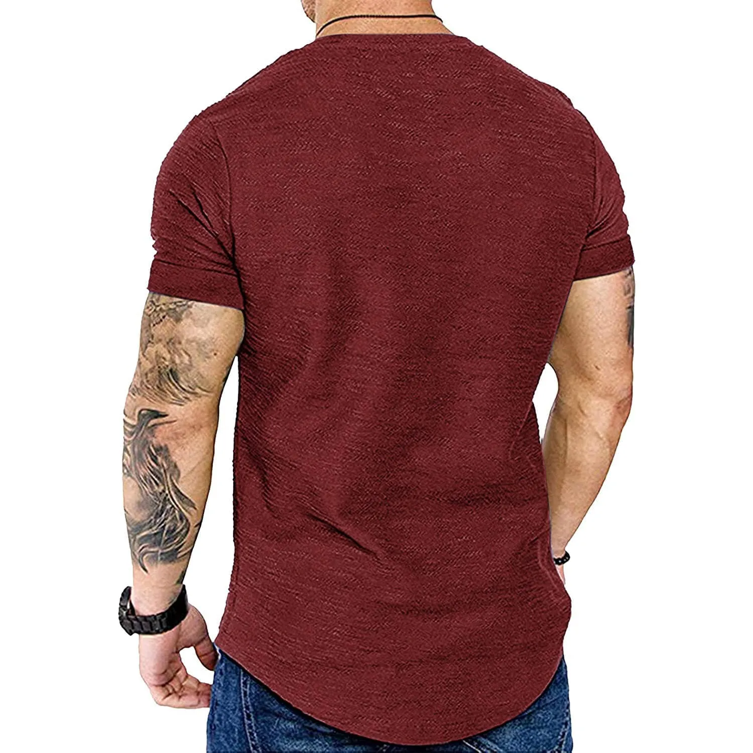 2 Pack Muscle T Shirt (US Only) sold by Coofandy product image thumbnail 3