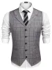 Slim Fit Twill Dress Waistcoat (US Only) sold by Coofandy