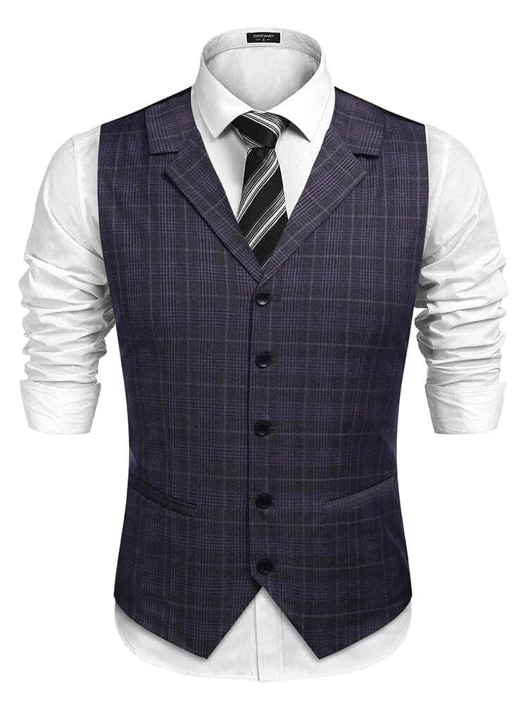Slim Fit Twill Dress Waistcoat (US Only) sold by Coofandy product image thumbnail 5