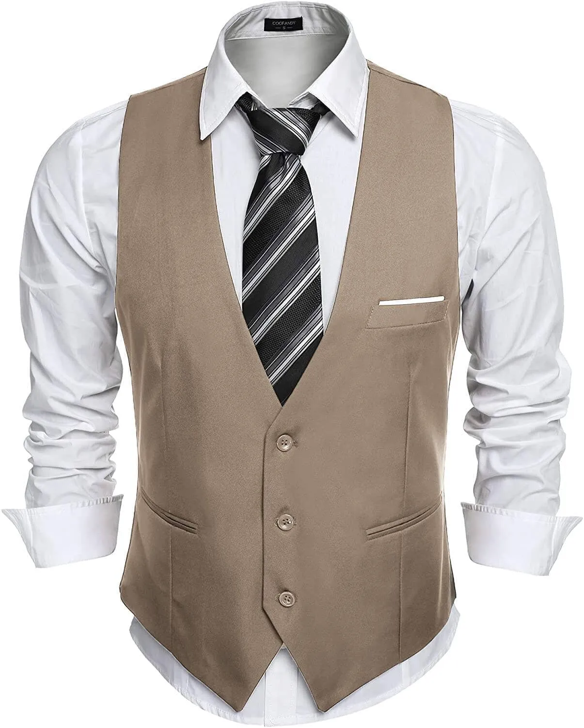 Slim Fit Jacket Vest (US Only) sold by Coofandy product image thumbnail 2