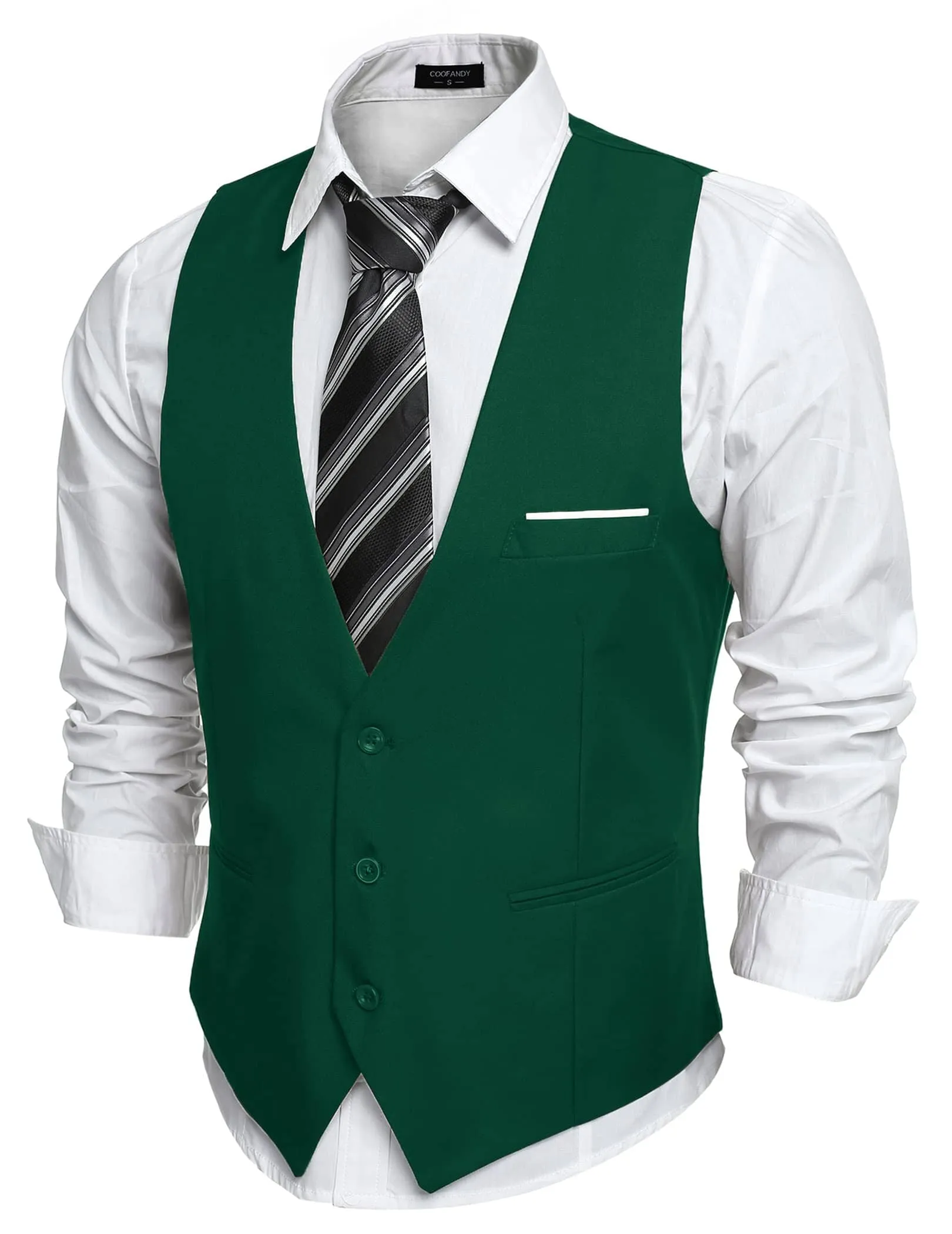 Slim Fit Jacket Vest (US Only) sold by Coofandy product image thumbnail 4