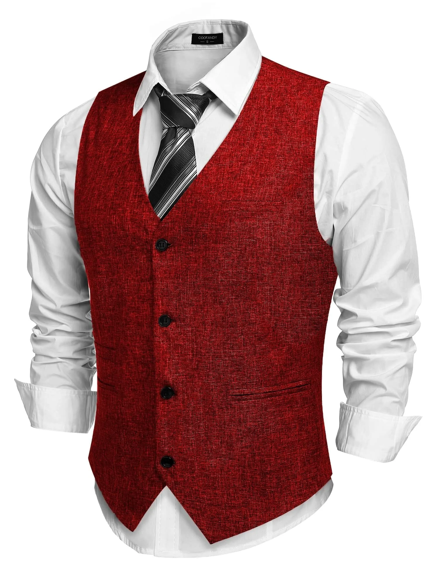 Waistcoat Business Vests (US Only) sold by Coofandy product image thumbnail 4