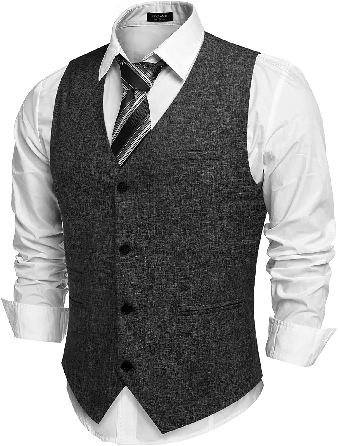 Waistcoat Business Vests (US Only) sold by Coofandy product image thumbnail 5