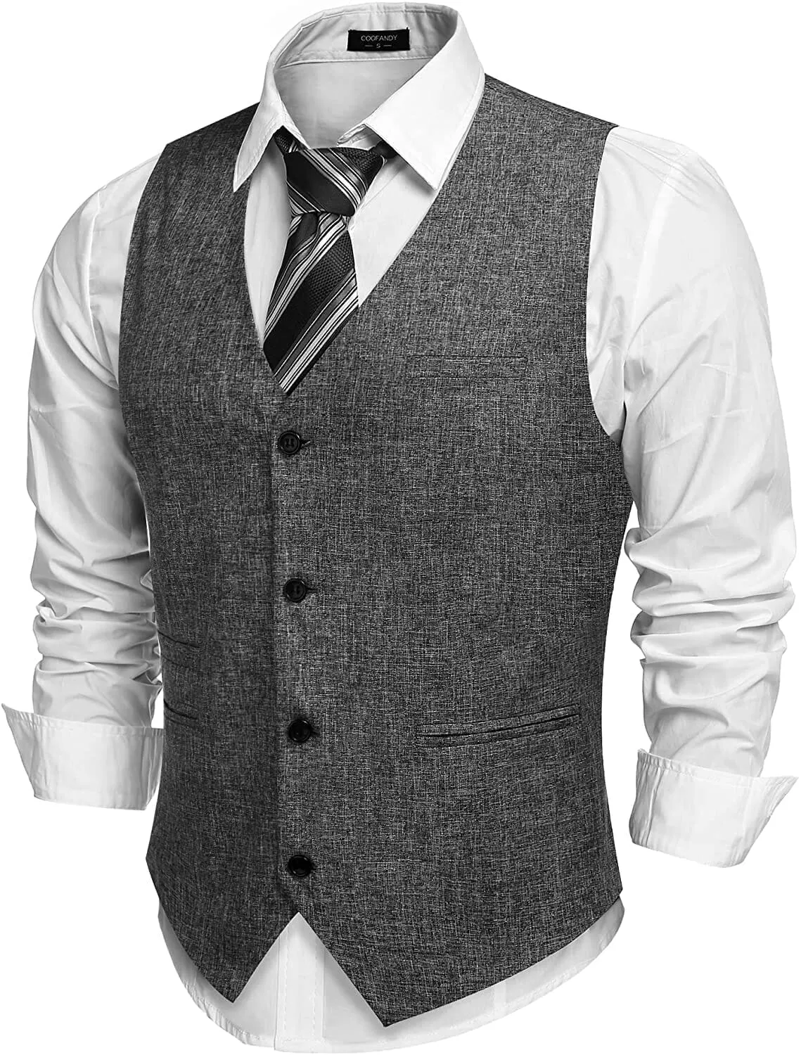 Waistcoat Business Vests (US Only) sold by Coofandy product image thumbnail 2