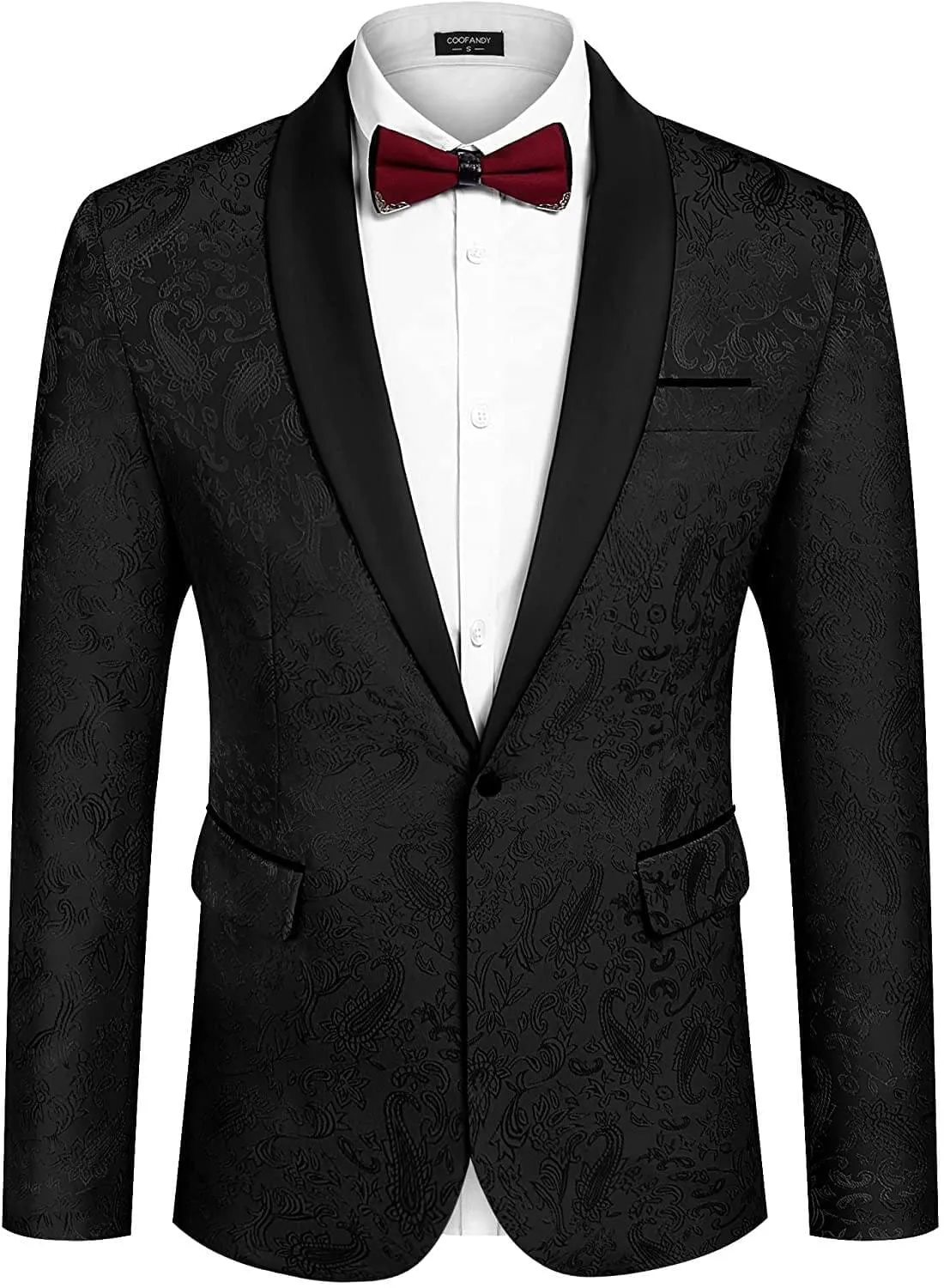 One Button Suit Blazer (US Only) sold by Coofandy product image thumbnail 4
