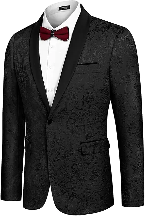 One Button Suit Blazer (US Only) sold by Coofandy product image thumbnail 5