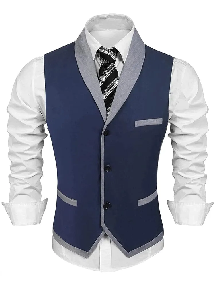 Buttons V-neck Suit Vest (US Only) sold by Coofandy product image thumbnail 4