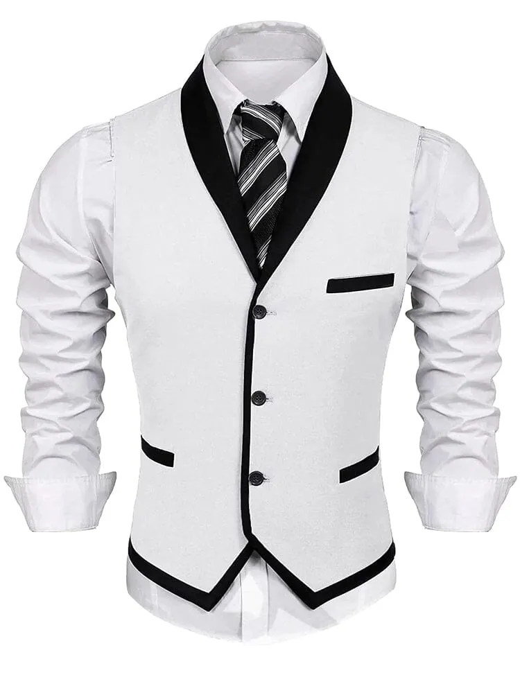Buttons V-neck Suit Vest (US Only) sold by Coofandy product image thumbnail 5
