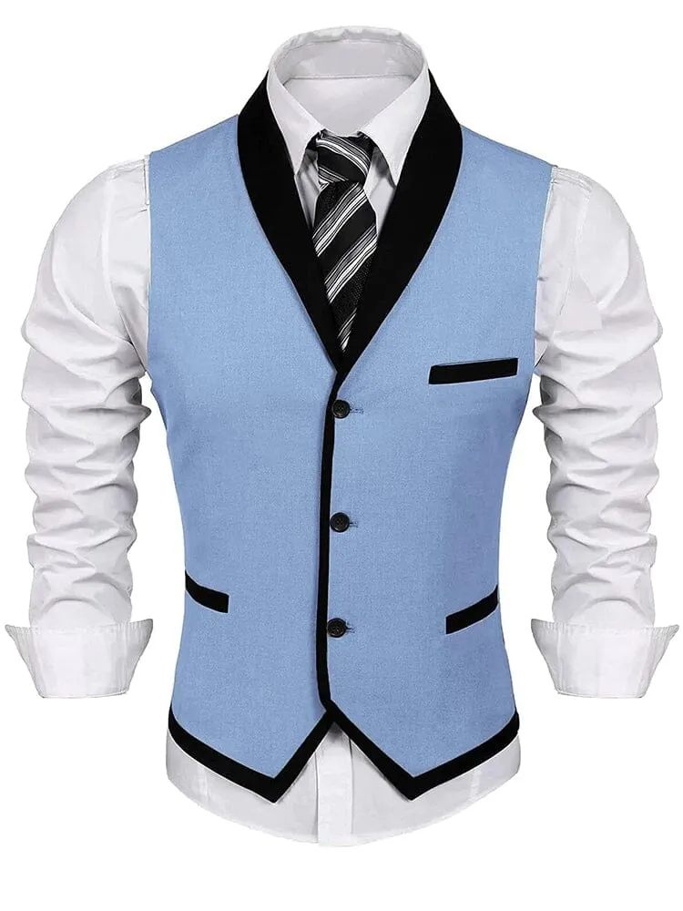 Buttons V-neck Suit Vest (US Only) sold by Coofandy product image thumbnail 3