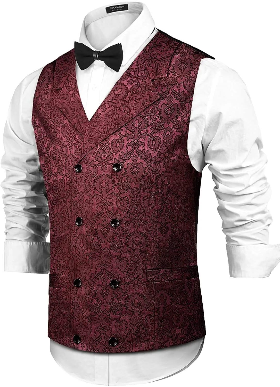 Victorian Floral Vest (US Only) sold by Coofandy product image thumbnail 4