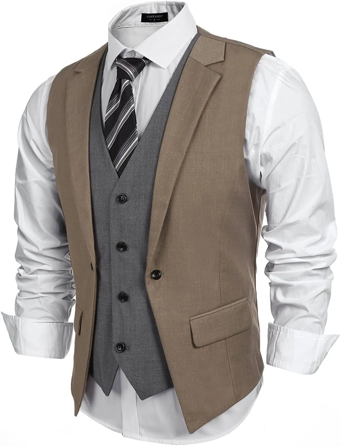 Formal Fashion Vest (US Only) sold by Coofandy product image thumbnail 3