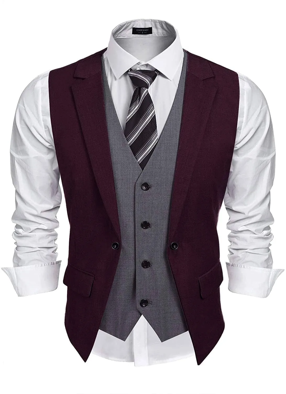 Formal Fashion Vest (US Only) sold by Coofandy product image thumbnail 5