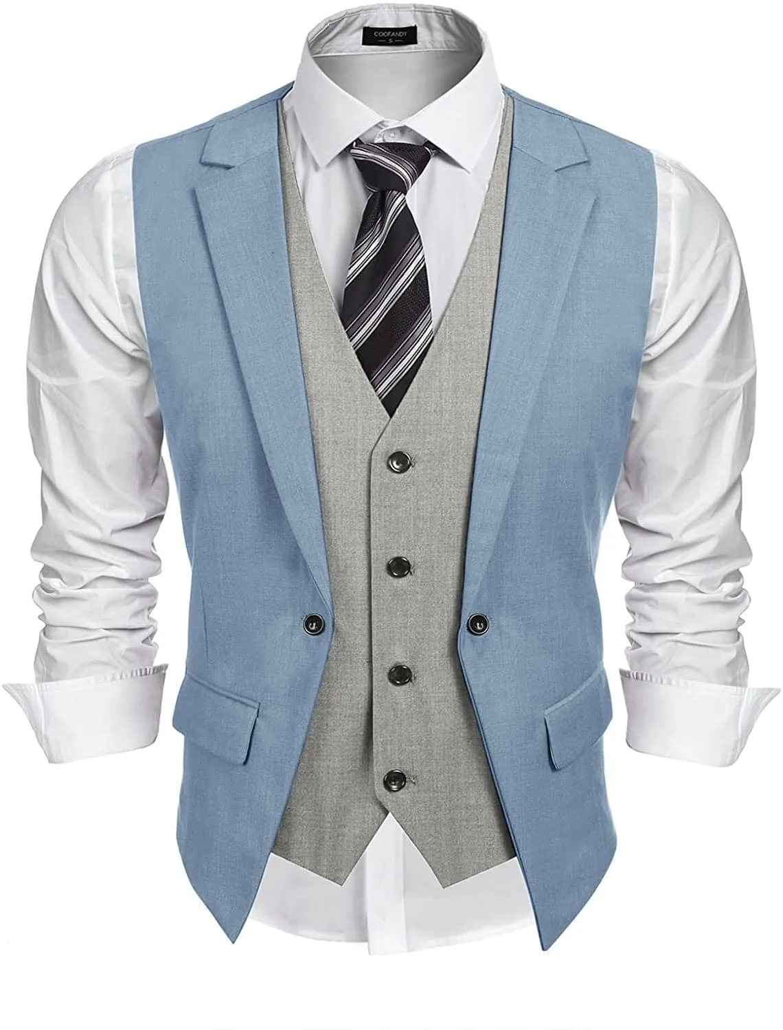 Formal Fashion Vest (US Only) sold by Coofandy product image thumbnail 4