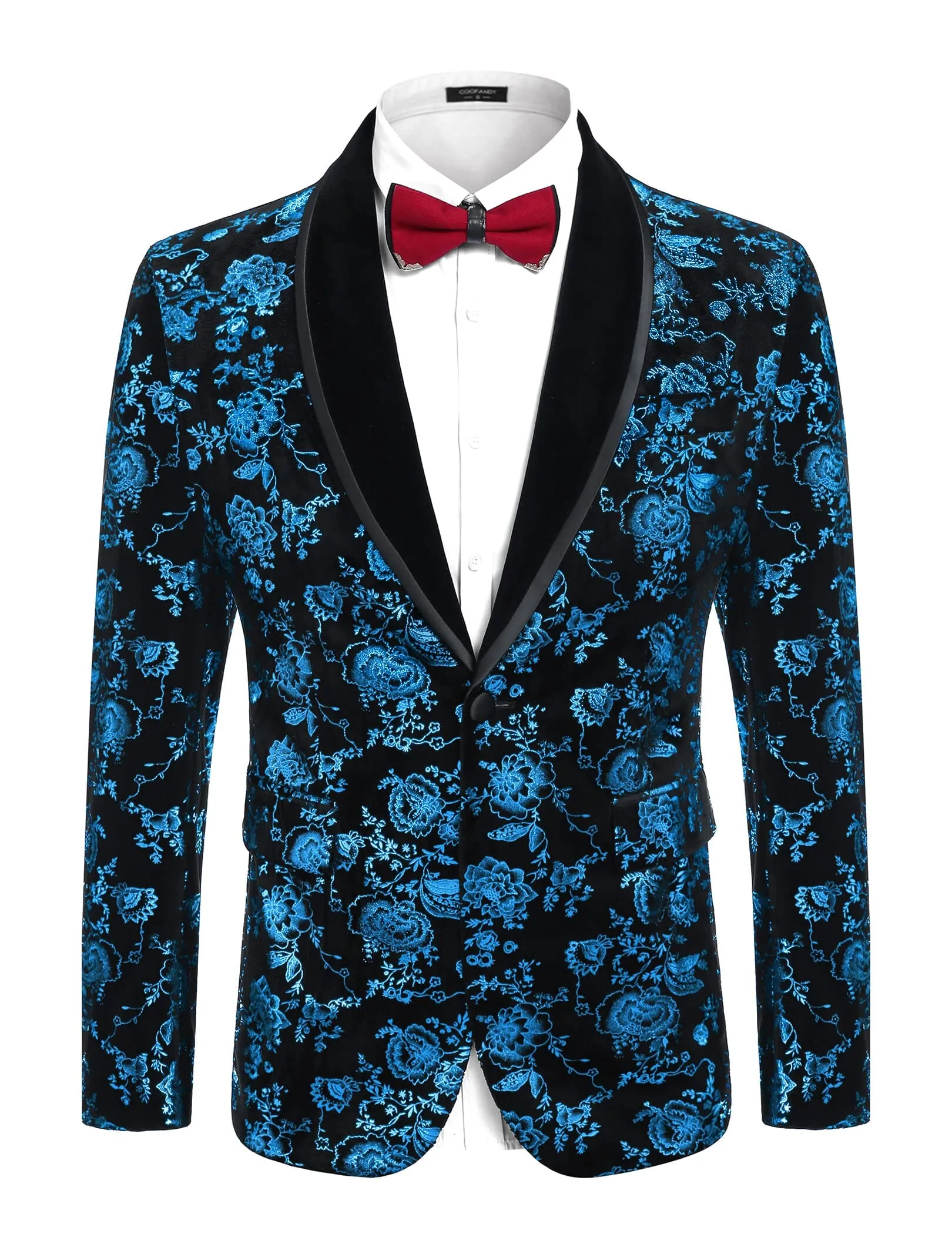 Floral Wedding Blazer (US Only) sold by Coofandy product image thumbnail 3