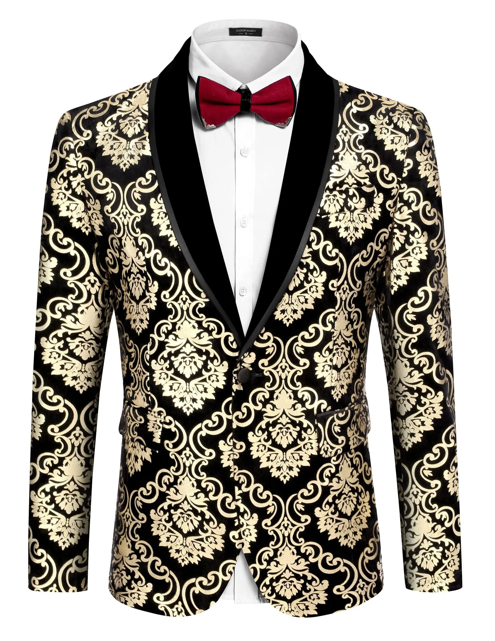 Floral Wedding Blazer (US Only) sold by Coofandy product image thumbnail 4