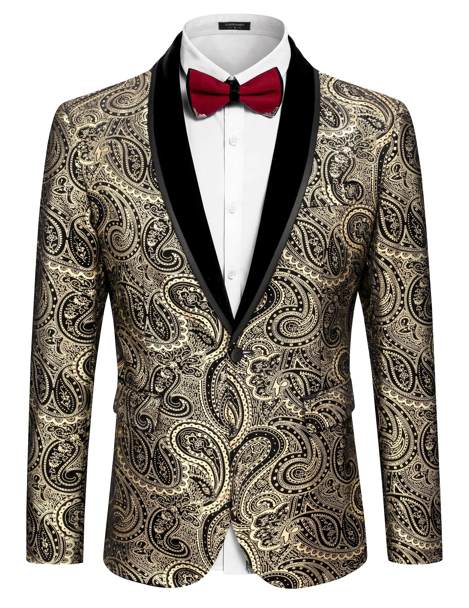 Floral Wedding Blazer (US Only) sold by Coofandy product image thumbnail 5