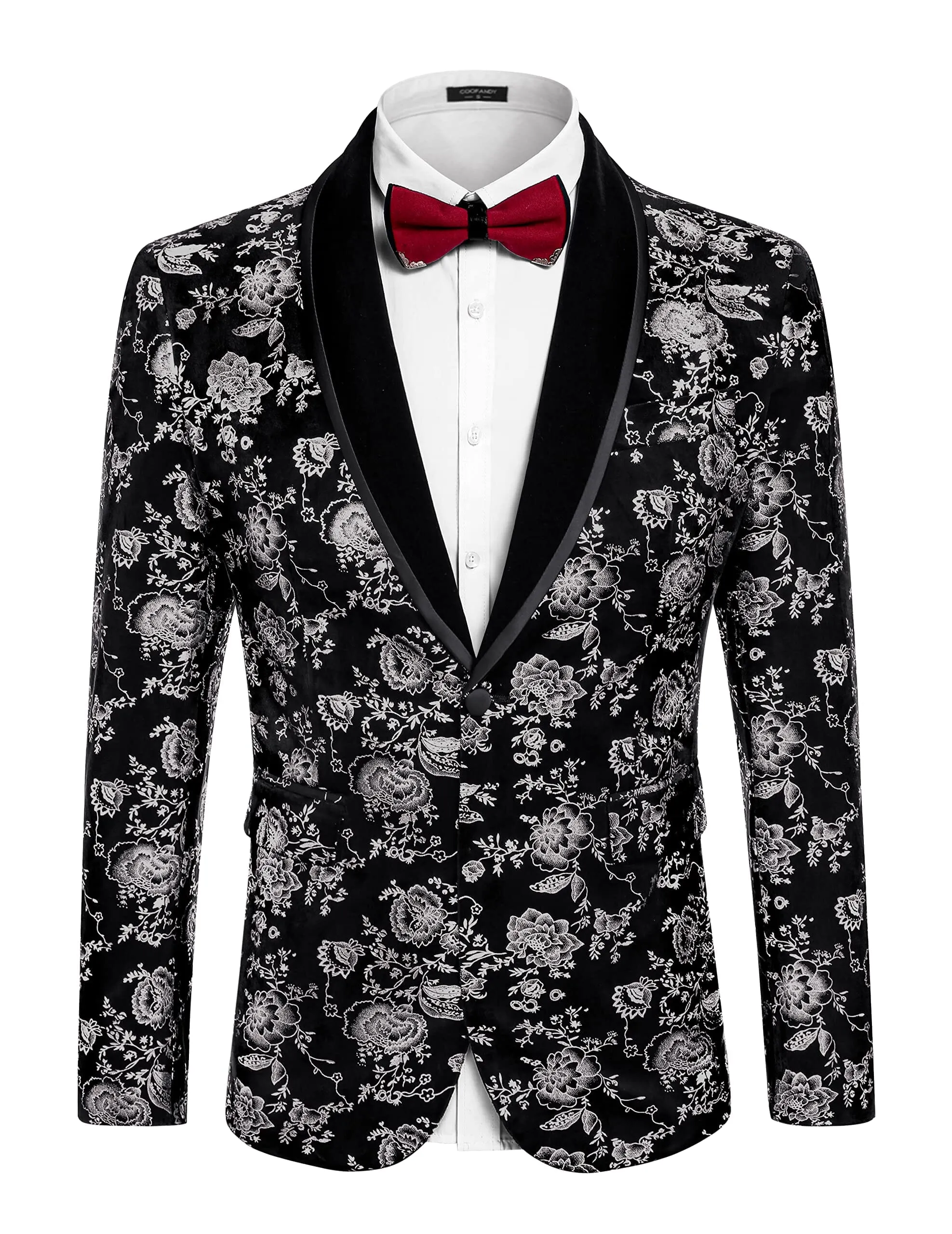 Floral Wedding Blazer (US Only) sold by Coofandy product image thumbnail 2