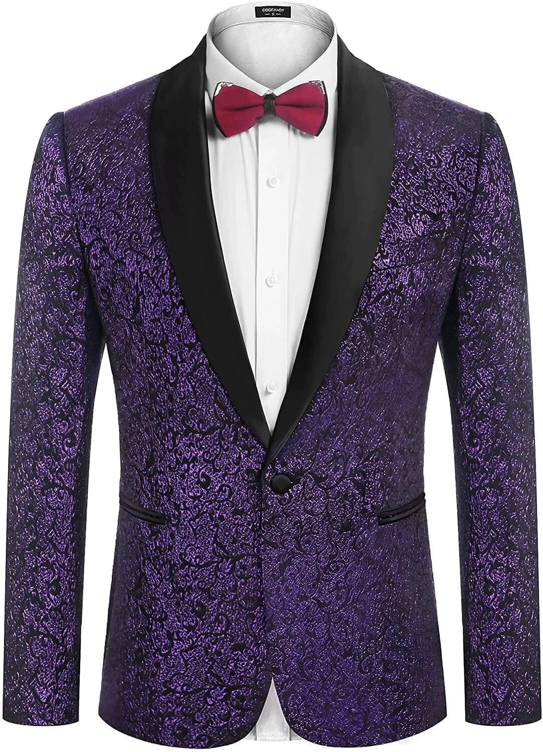 Floral Dinner Blazer (US Only) sold by Coofandy product image thumbnail 5