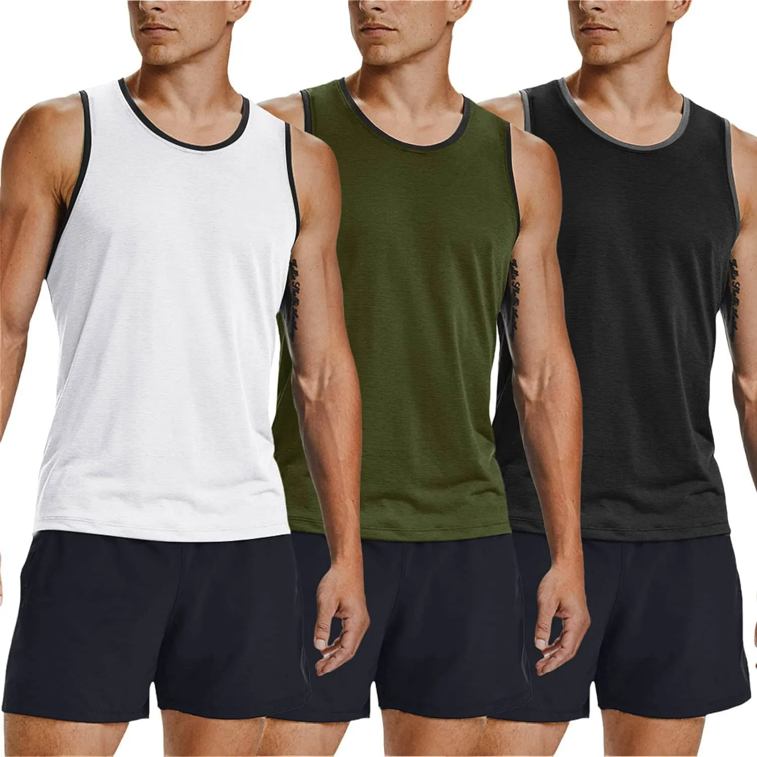 Gym Tank Top 3 Pack Shirts (US Only) sold by Coofandy product image thumbnail 4