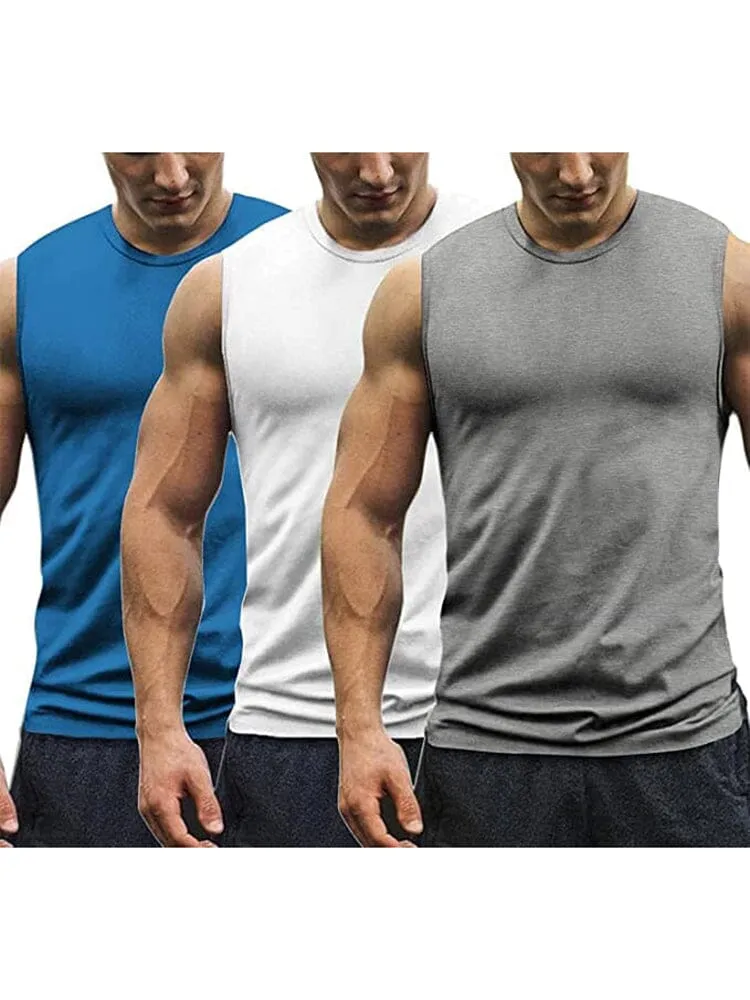 3-Pack Muscle Tank Top (US Only) sold by Coofandy product image thumbnail 5