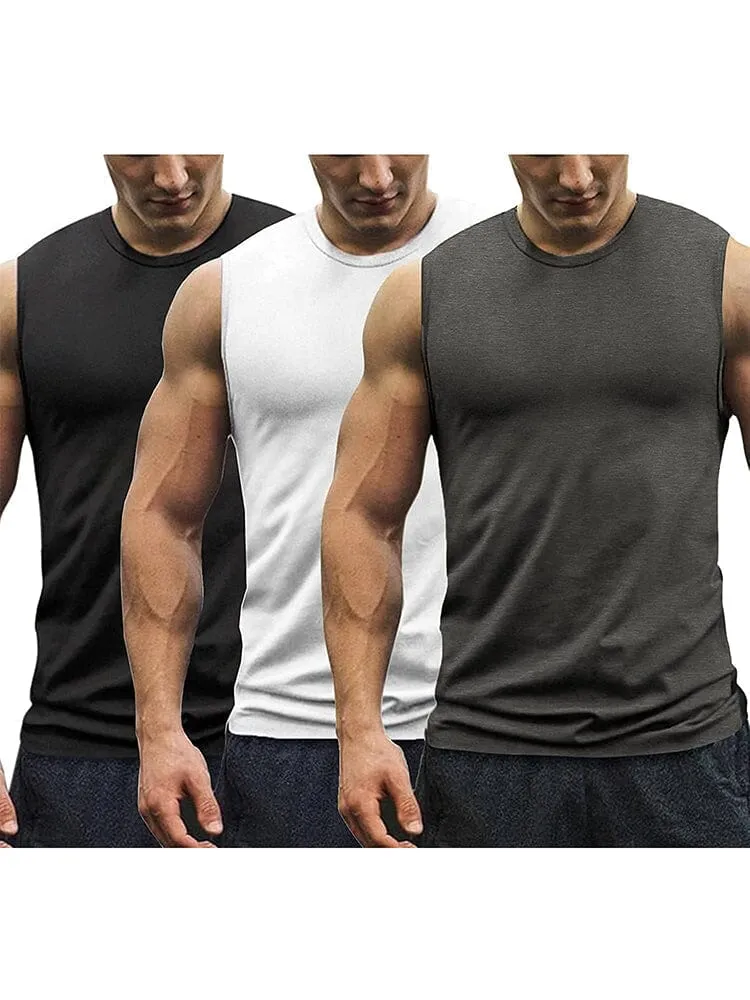 3-Pack Muscle Tank Top (US Only) sold by Coofandy product image thumbnail 4