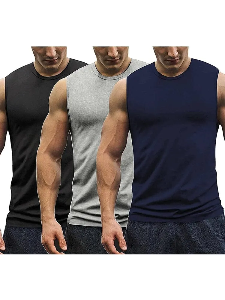 3-Pack Muscle Tank Top (US Only) sold by Coofandy product image thumbnail 2