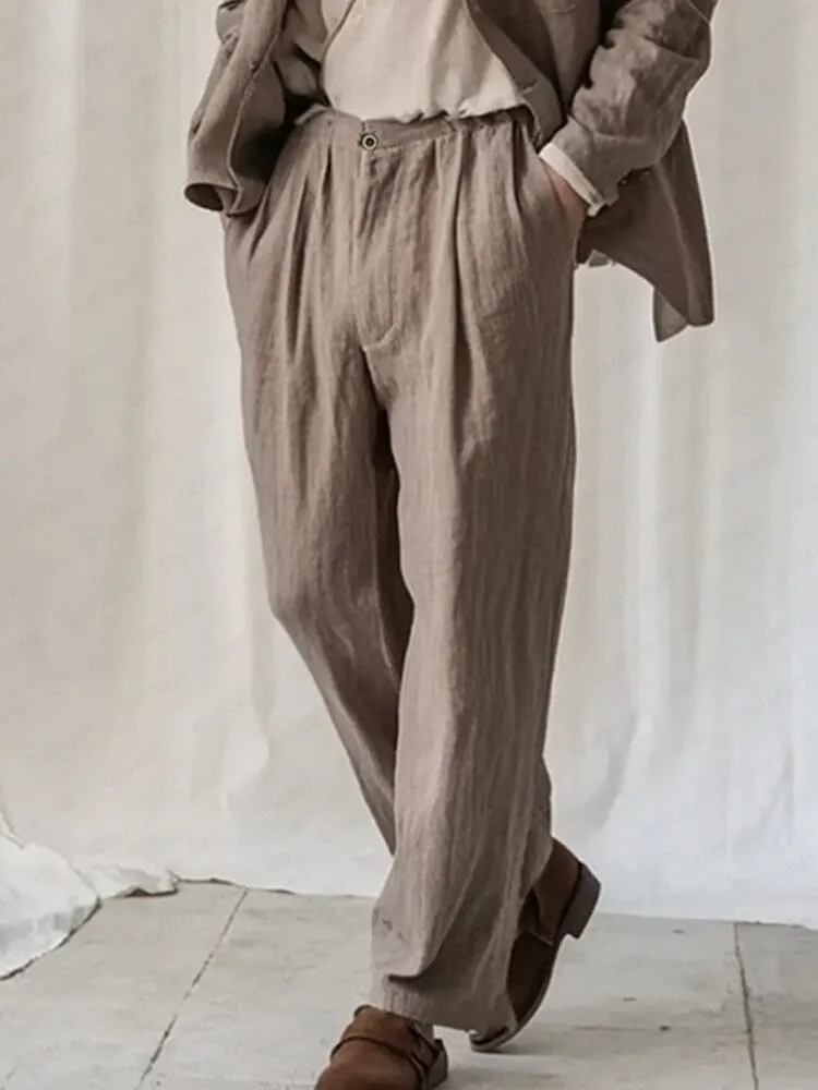 Effortless Cotton Linen Suit Set sold by Coofandy product image thumbnail 4