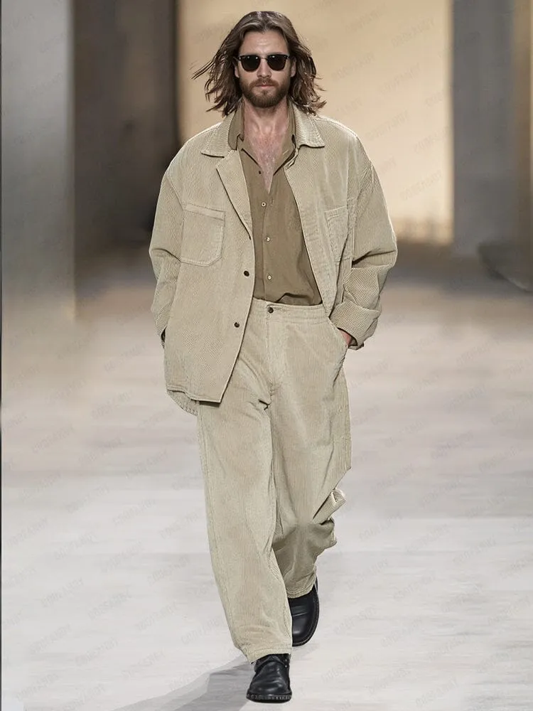 Vintage Relaxed Corduroy Matching Set sold by Coofandy product image thumbnail 2