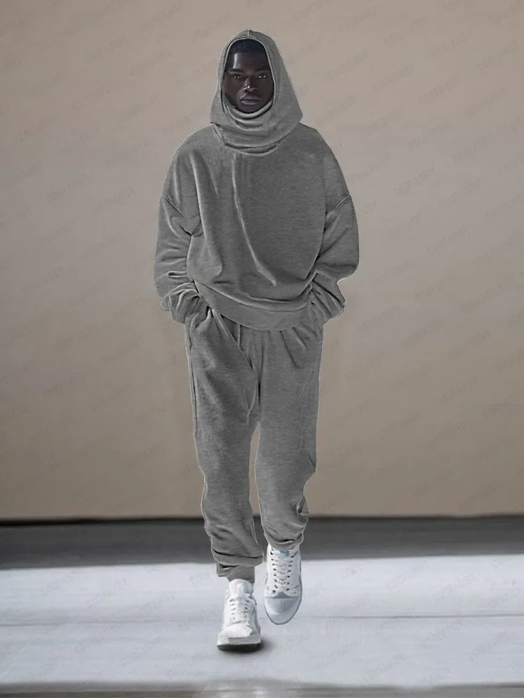 Street Luxe Hoodie Pants Set sold by Coofandy product image thumbnail 2