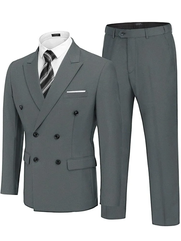Classic Double Breasted Suit Set (US Only) sold by Coofandy