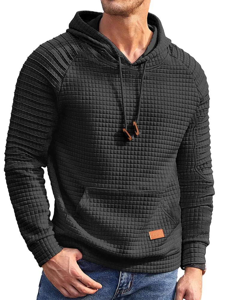 Stylish Waffle Knit Hoodie (US Only) sold by Coofandy product image thumbnail 4
