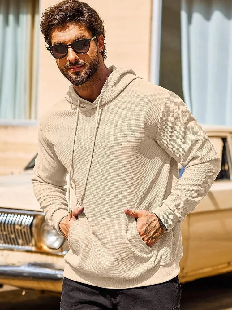Classic Leisure Waffle Knit Hoodie (US Only) sold by Coofandy