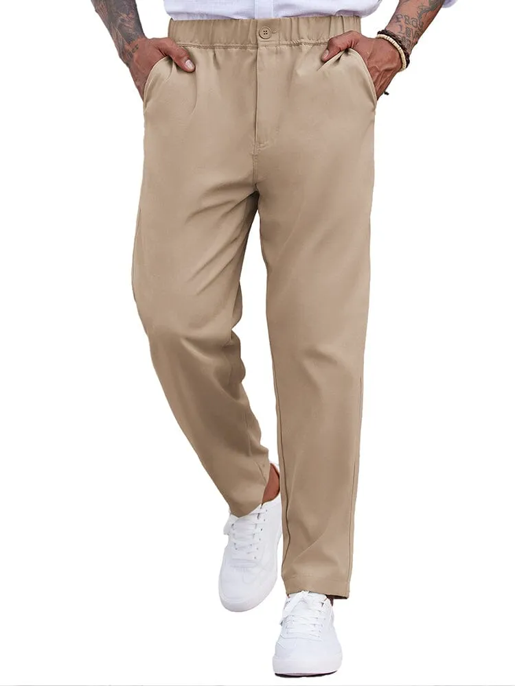 Simple Elastic Waist Slack Pants (US Only) sold by Coofandy product image thumbnail 5