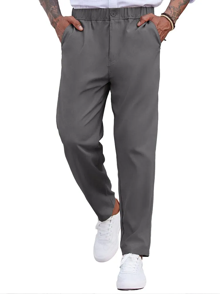 Simple Elastic Waist Slack Pants (US Only) sold by Coofandy product image thumbnail 4