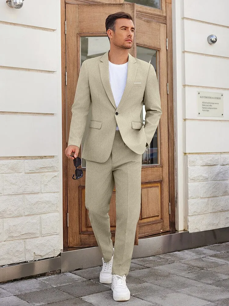 Classic Fit 2-Piece Suit Set (US Only) sold by Coofandy product image thumbnail 4
