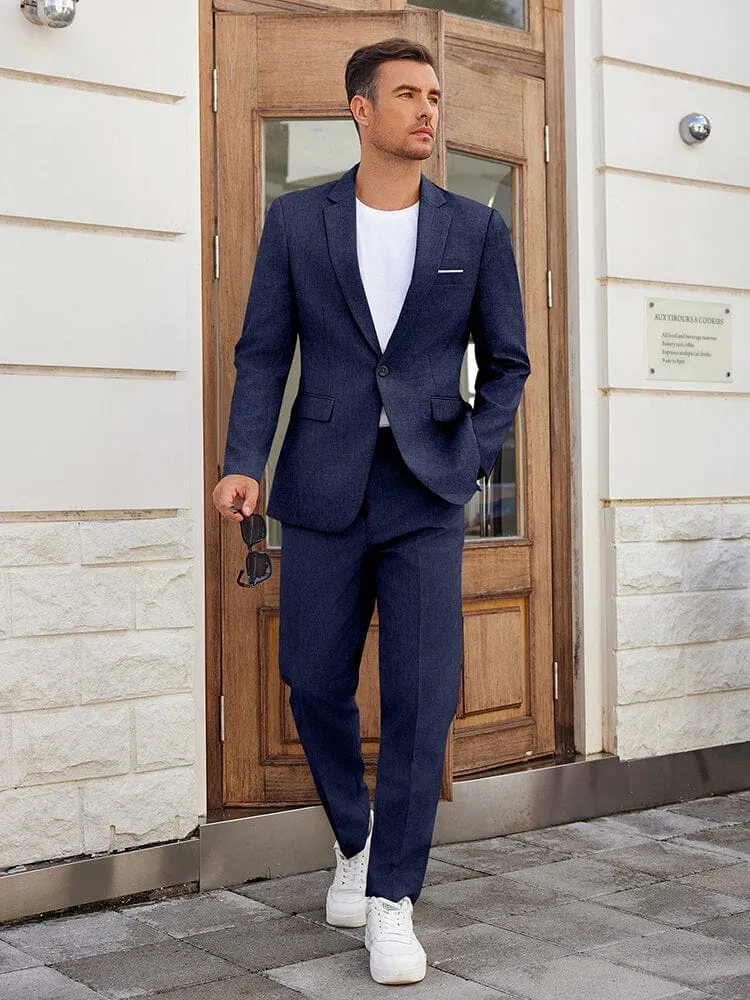 Classic Fit 2-Piece Suit Set (US Only) sold by Coofandy product image thumbnail 5