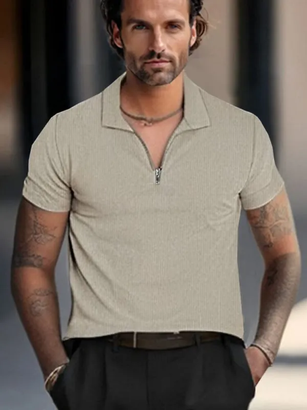 Classic Comfort Corduroy Polo Shirt sold by Coofandy