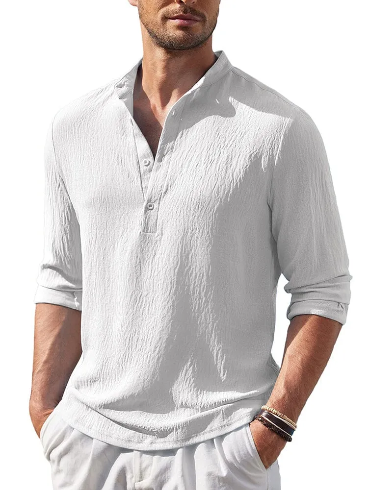 Casual Lightweight Henley Shirt (US Only) sold by Coofandy product image thumbnail 2
