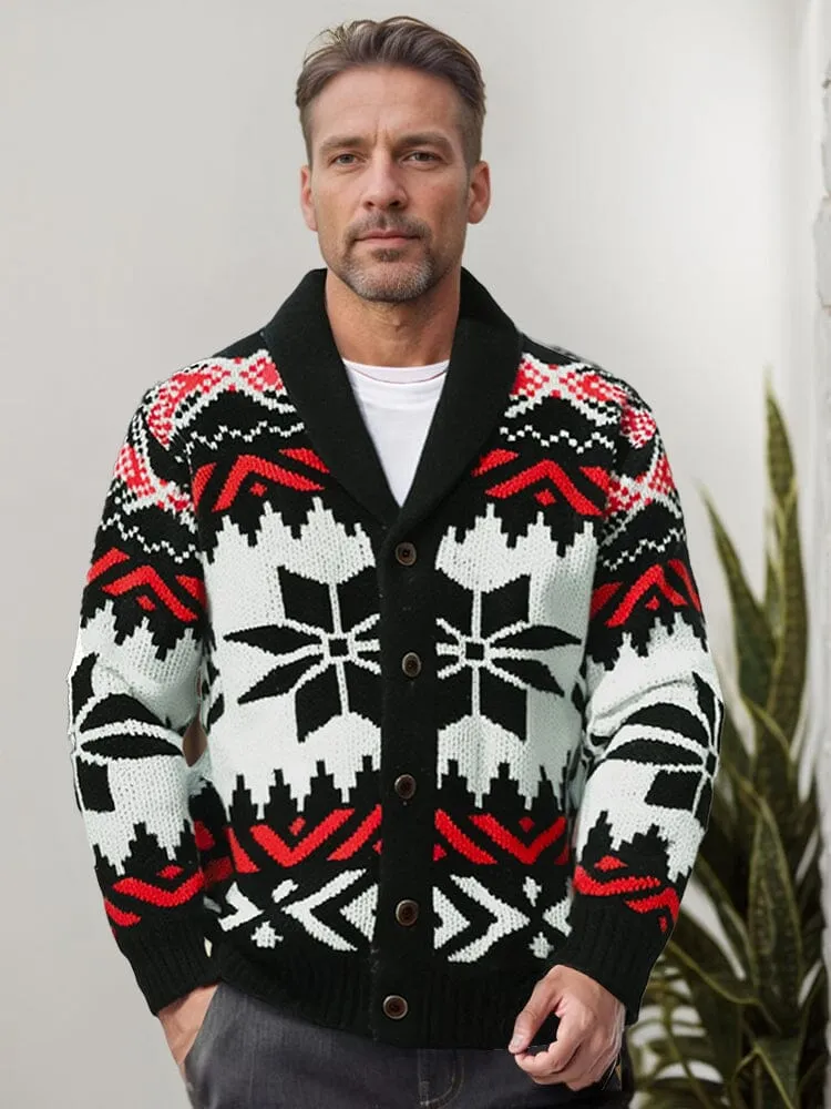 Thick Jacquard Knit Cardigan sold by Coofandy