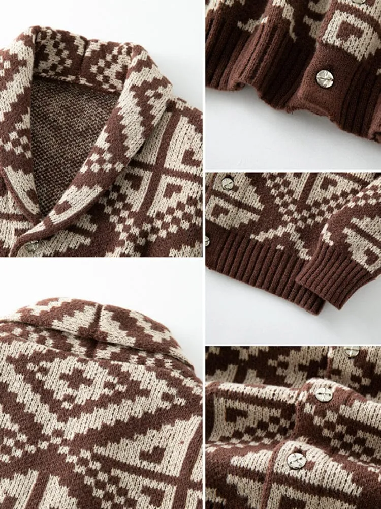 Trendy Shawl Collar Knit Cardigan sold by Coofandy product image thumbnail 4