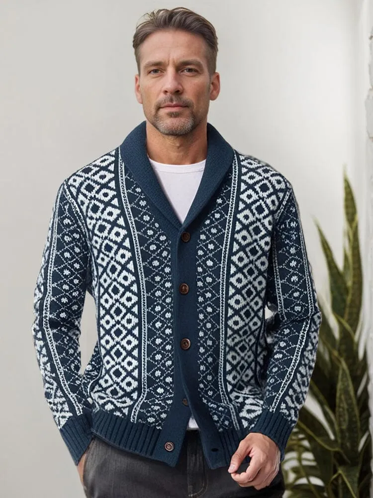 Vintage Shawl Collar Knit Cardigan sold by Coofandy