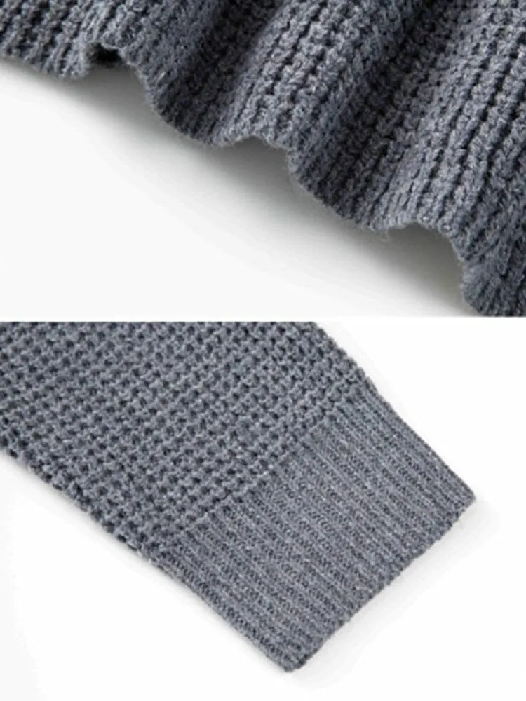 Double-Breasted Hooded Knit Cardigan sold by Coofandy product image thumbnail 4