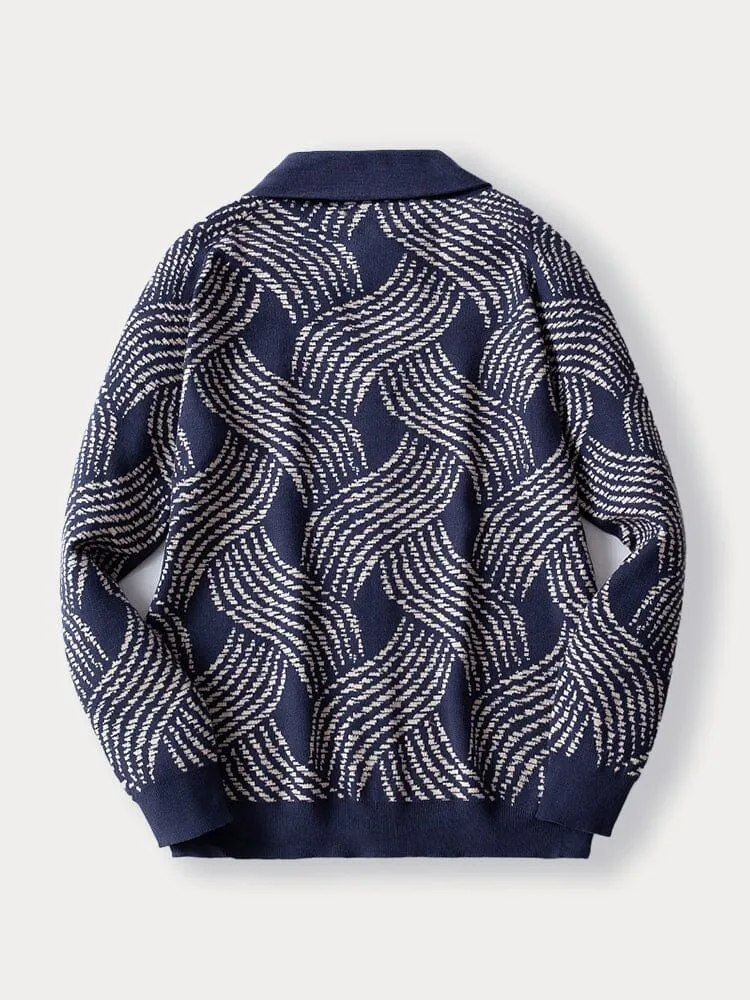 Comfy Jacquard Knit Jacket sold by Coofandy product image thumbnail 3